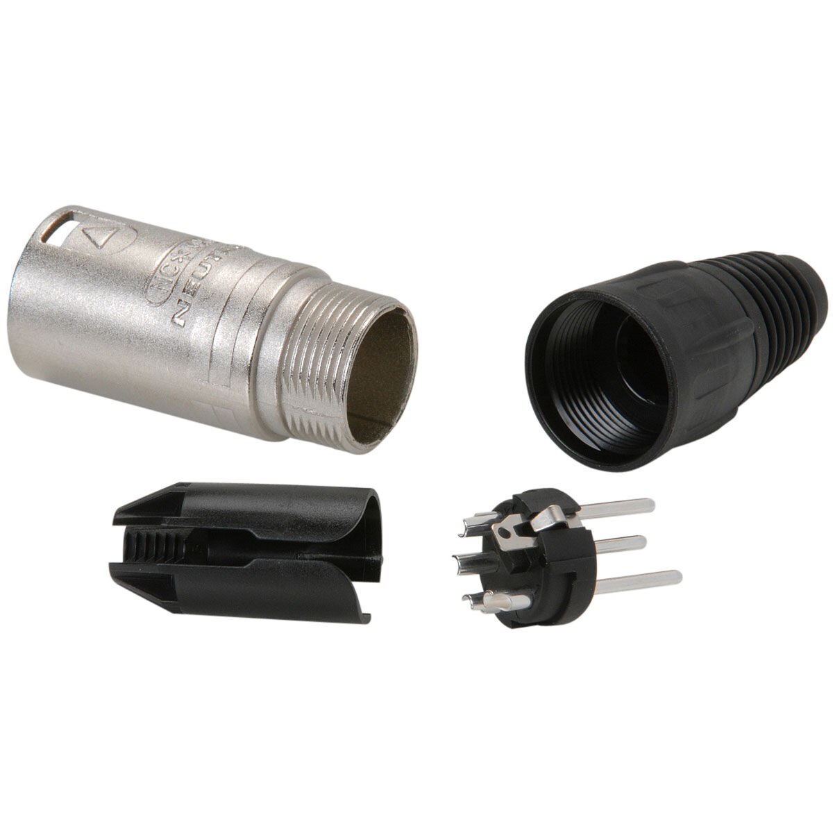 まっちゃん様 NC4FX - NC4MX Neutrik NC4MX Male XLR Connector Nickel 4-Pin